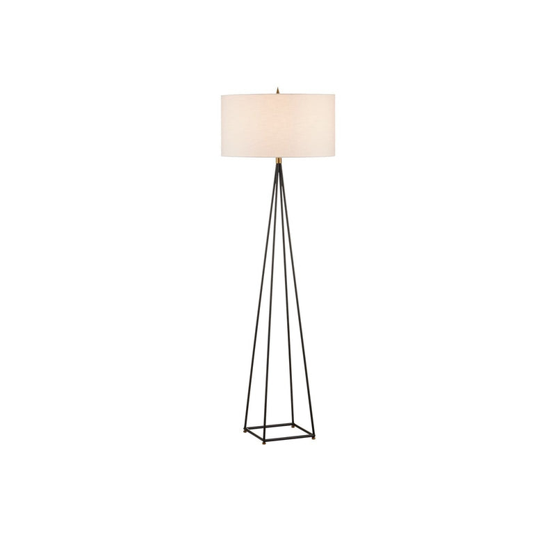 Currey and Company - 8000-0146 - One Light Floor Lamp - Fiction Floor Lamp - Bronze/Antique Brass