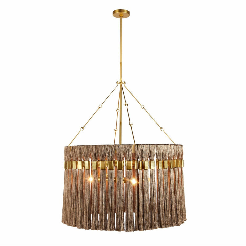 Arteriors - DMC24 - Four Light Chandelier - Dutchess - Gold and Gray/Antique Brass