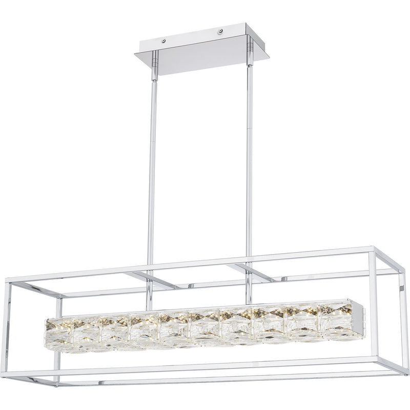 Quoizel - PCDZ136C - LED Linear Chandelier - Dazzle - Polished Chrome