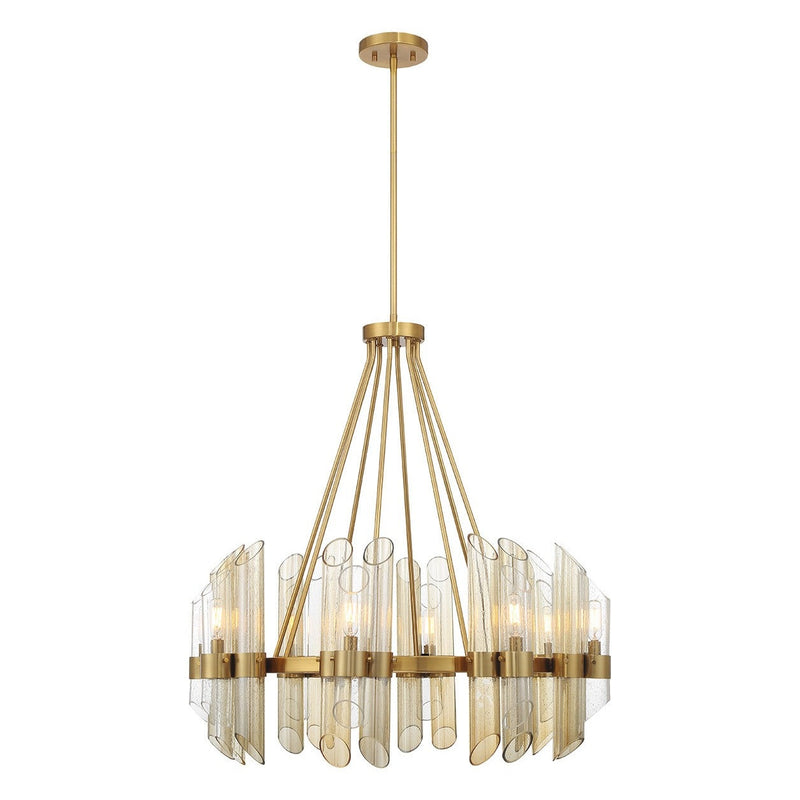 Savoy House - 1-9105-8-322 - Eight Light Chandelier - Biltmore - Warm Brass