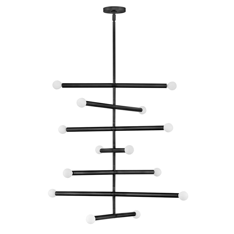 Lark - 83199BK - LED Chandelier - Millie - Black