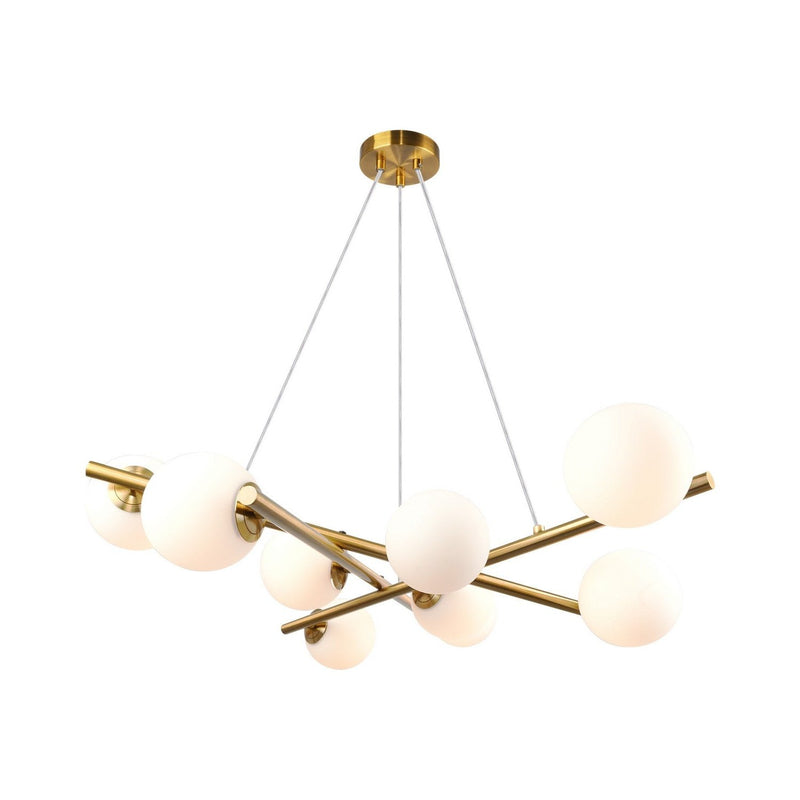 Artcraft - AC11979BR - Nine Light Chandelier - Modena - Plated Brushed Brass