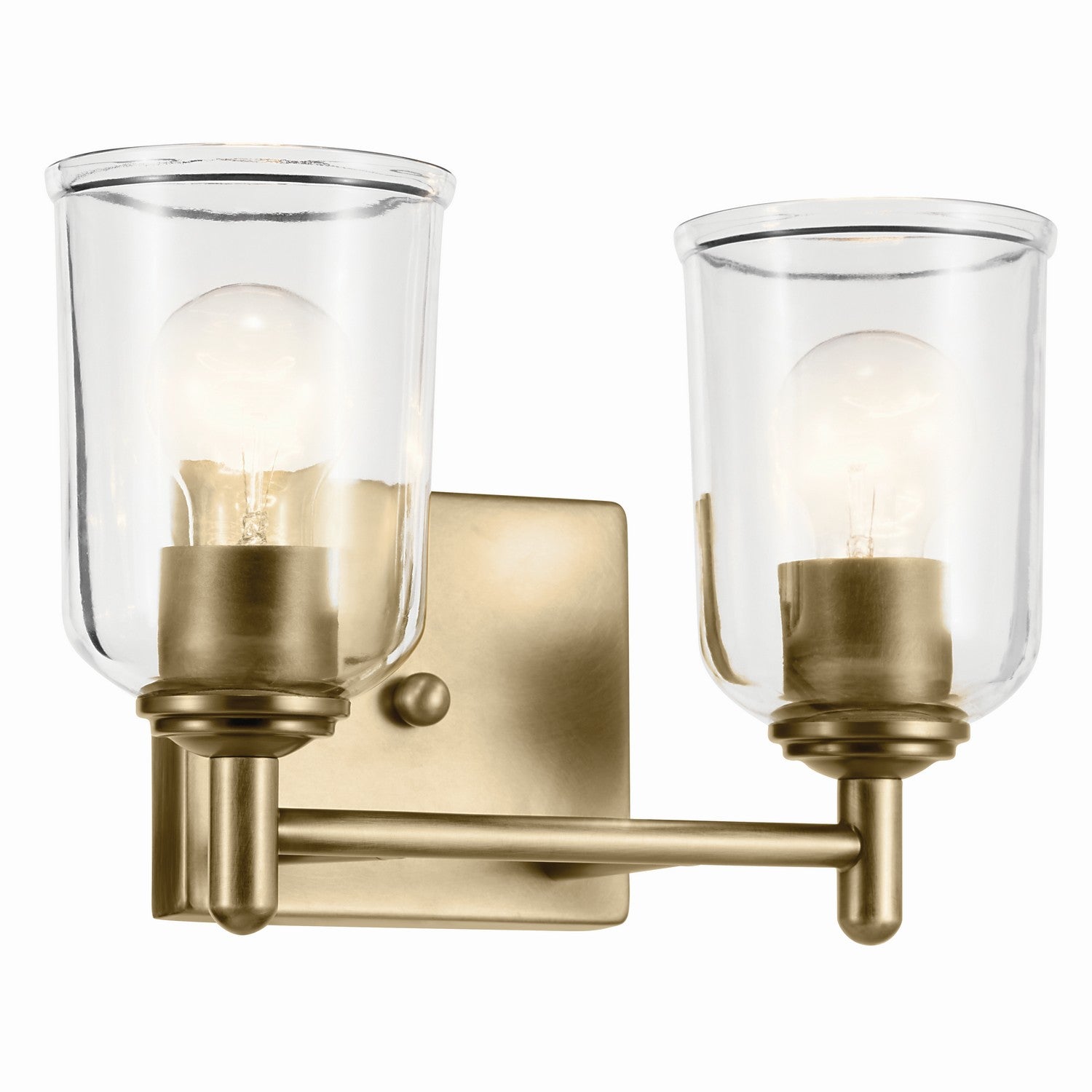 Kichler - 45573NBRCLR - Two Light Bath - Shailene - Natural Brass