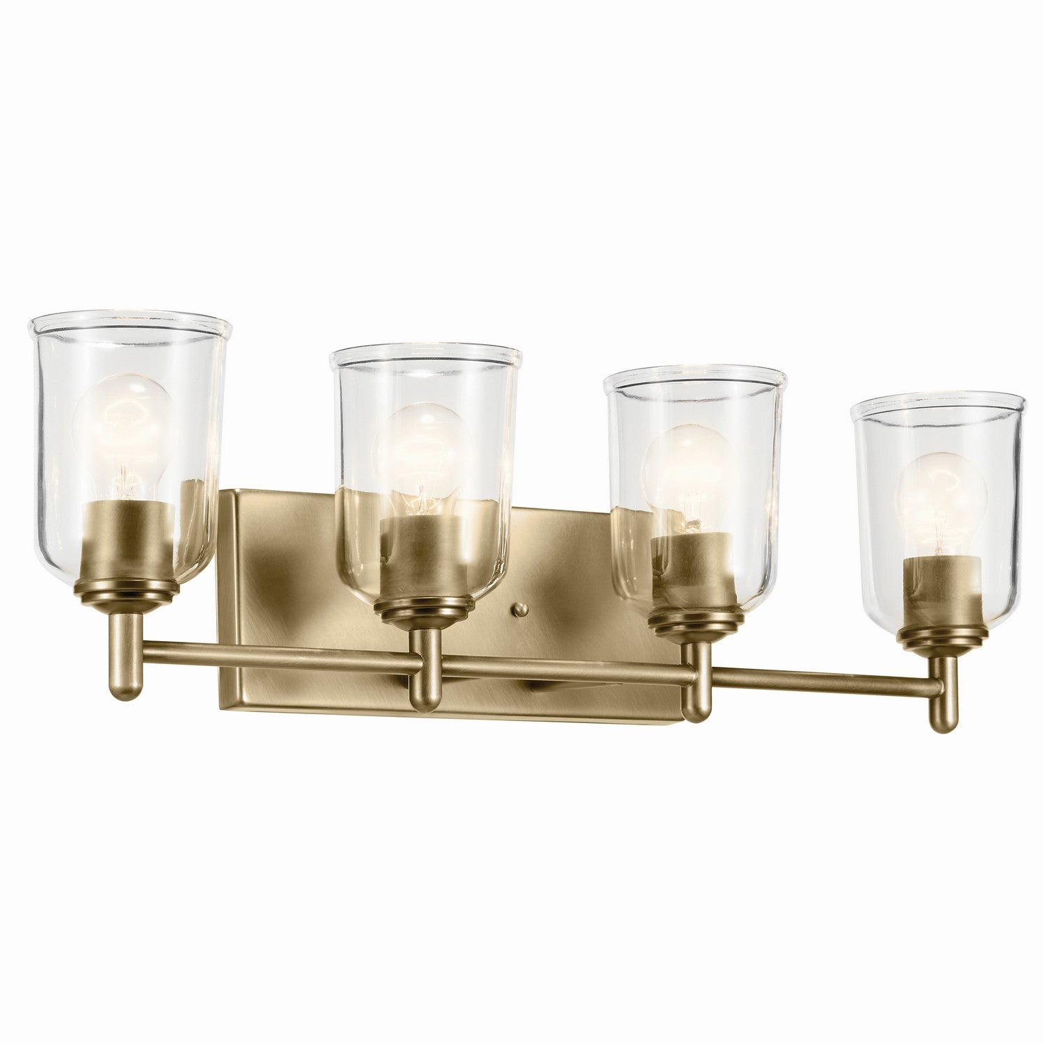 Kichler - 45575NBRCLR - Four Light Bath - Shailene - Natural Brass