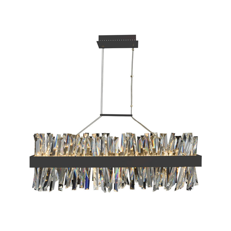 Allegri - 030252-052 - LED Island Pendant - Glacier - Matte Balck
