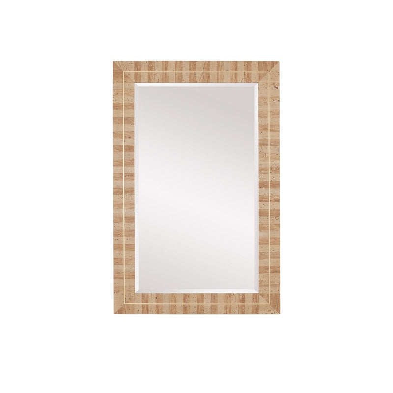 Currey and Company - 1000-0158 - Mirror - Dezi - Natural / Brass