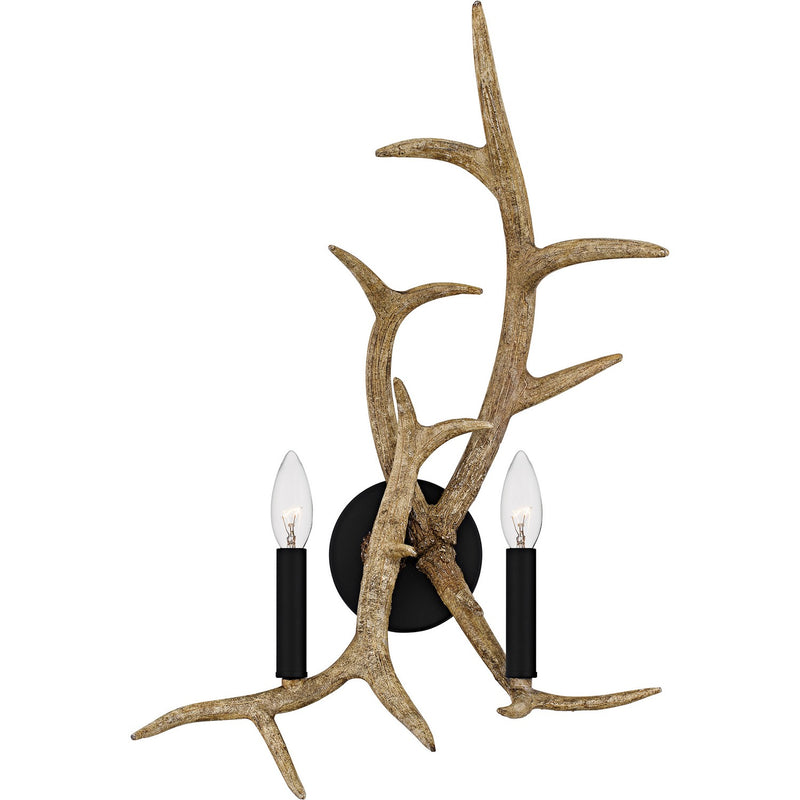 Quoizel - JR8713EK - Two Light Wall Sconce - Journey - Earth Black