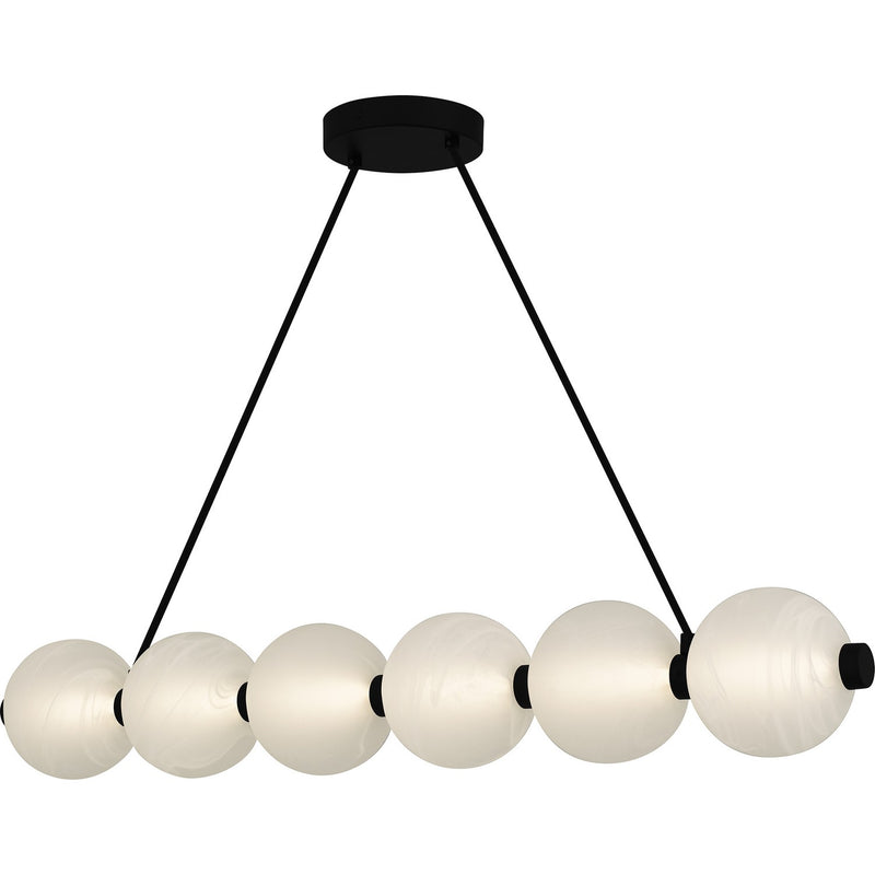 Quoizel - PCCAD144MBK - LED Linear Chandelier - Clarendon - Matte Black