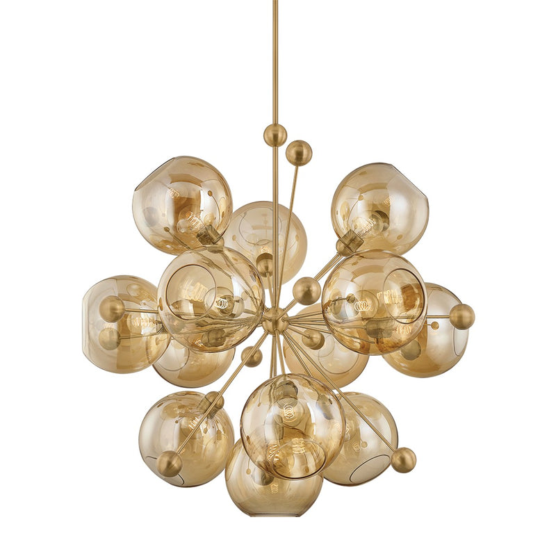 Troy Lighting - F1246-PBR - 13 Light Chandelier - Ellory - Patina Brass