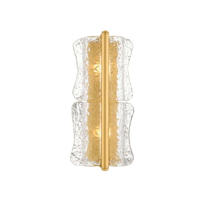 Hudson Valley - 1372-AGB - Two Light Wall Sconce - Fosterdale - Aged Brass