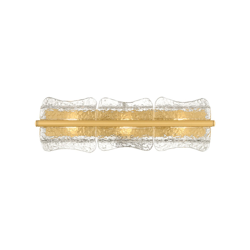 Hudson Valley - 1373-AGB - Three Light Wall Sconce - Fosterdale - Aged Brass