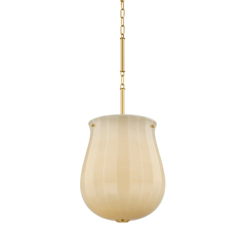 Hudson Valley - 3113-AGB - One Light Pendant - Nevins - Aged Brass