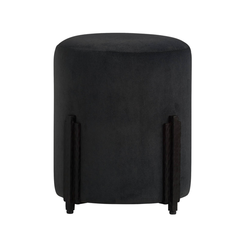 Arteriors - FOI15 - Accent Stool - Wexler - Pebble/Blackened Iron