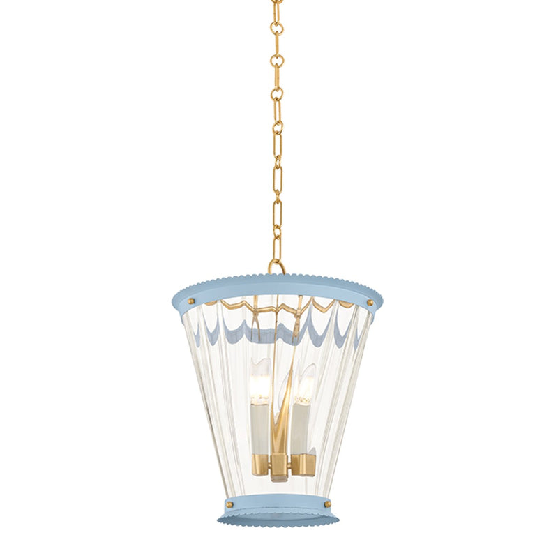 Mitzi - H1136703-AGB/SAO - Three Light Lantern - Lucretia - Aged Brass