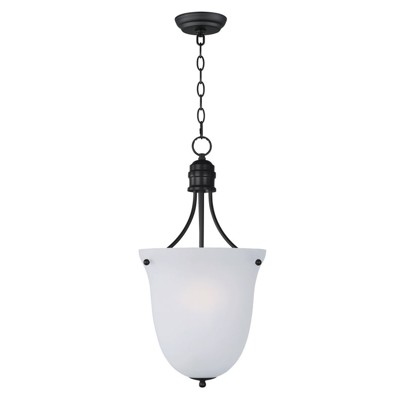 Maxim - 10048FTBK - Three Light Foyer Pendant - Logan - Black