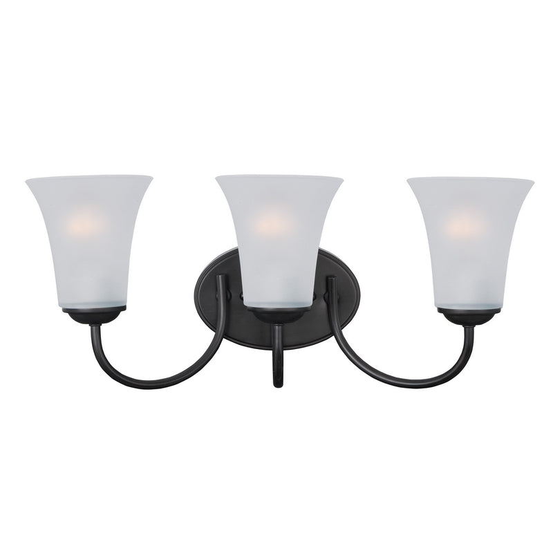 Maxim - 10053FTBK - Three Light Bath Vanity - Logan - Black