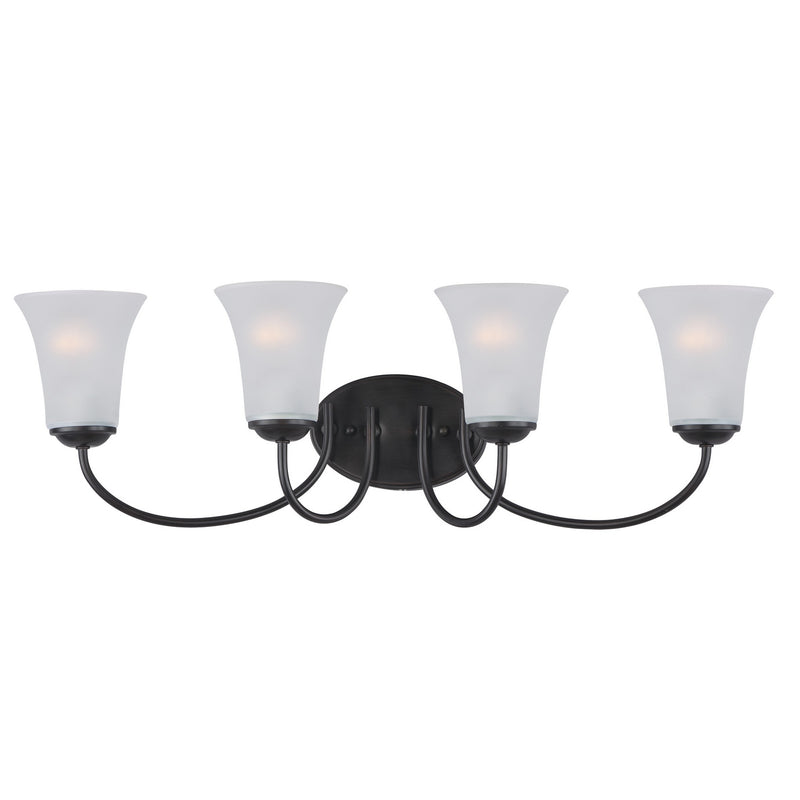 Maxim - 10054FTBK - Four Light Bath Vanity - Logan - Black