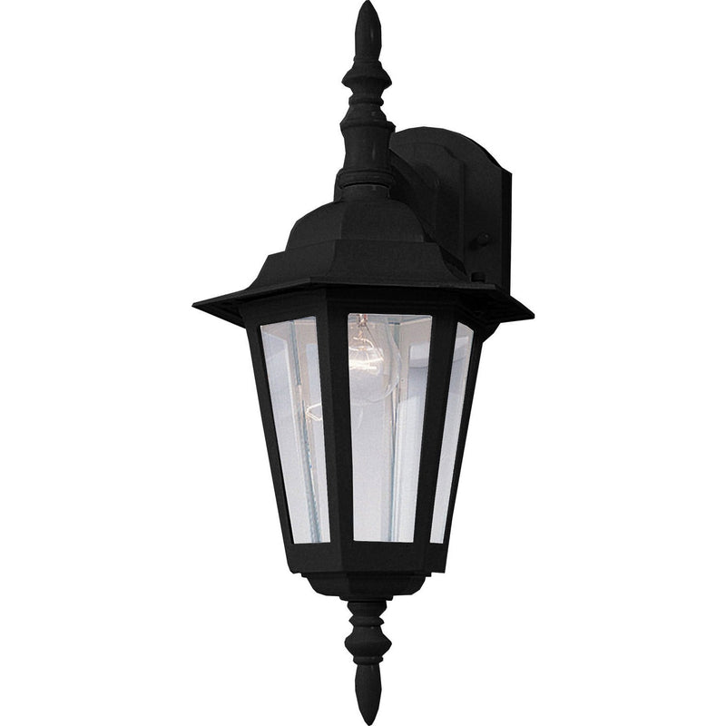 Maxim - 3002CLBK - One Light Outdoor Wall Lantern - Builder Cast - Black