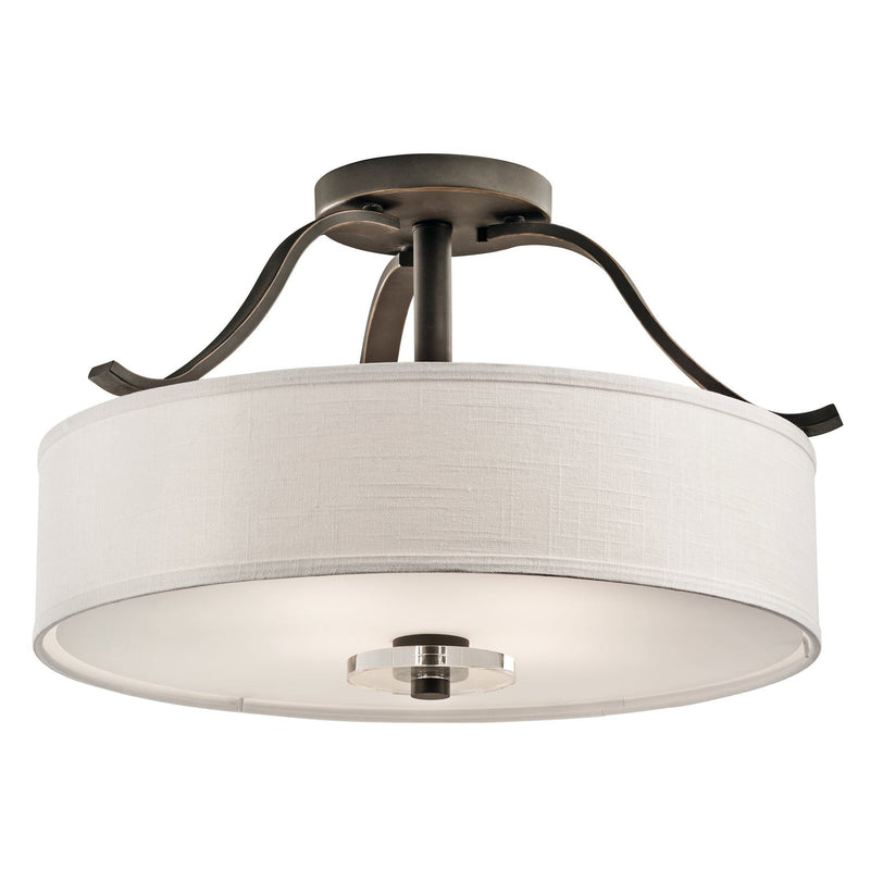 Kichler - 42486OZ - Four Light Semi Flush Mount - Leighton - Olde Bronze