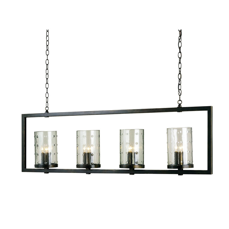 Currey and Company - 9742 - 12 Light Chandelier - Longhope Rectangular Chandelier - Bronze Gold