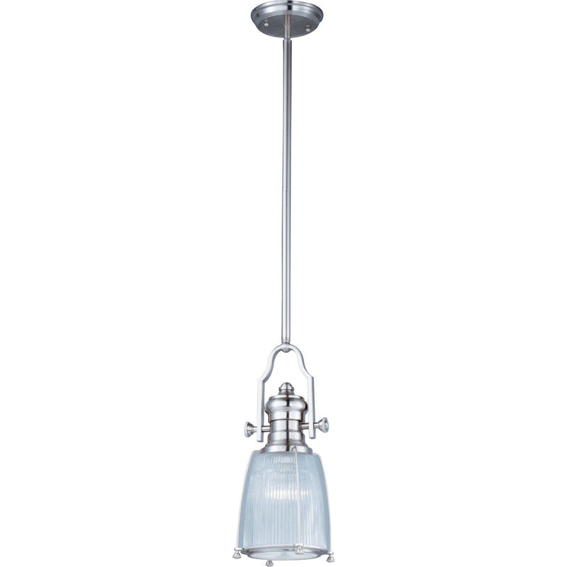 Maxim - 25002CLSN - One Light Pendant - Hi-Bay - Satin Nickel