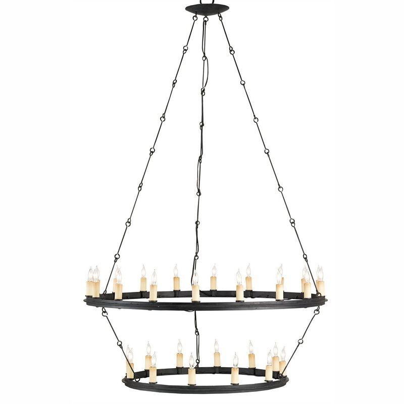 Currey and Company - 9935 - 30 Light Chandelier - Toulouse Chandelier - Blacksmith