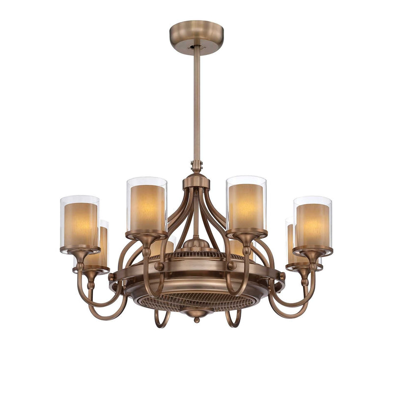 Savoy House - 36-329-FD-21 - Eight Light Fan D'lier - Etesian - Burnished Russet