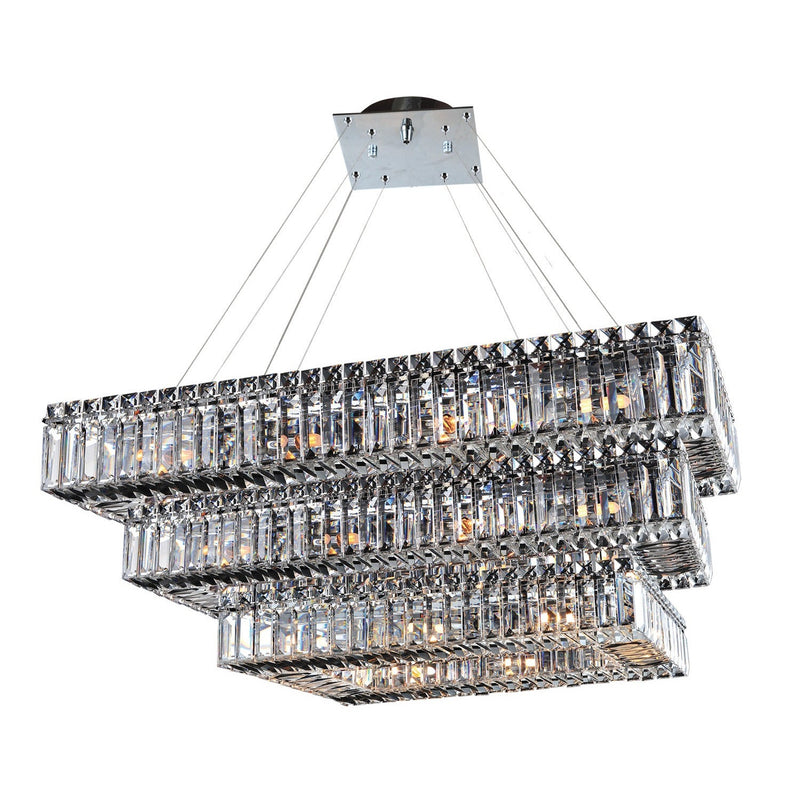 Allegri - 11777-010-FR001 - 34 Light Pendant - Baguette - Chrome