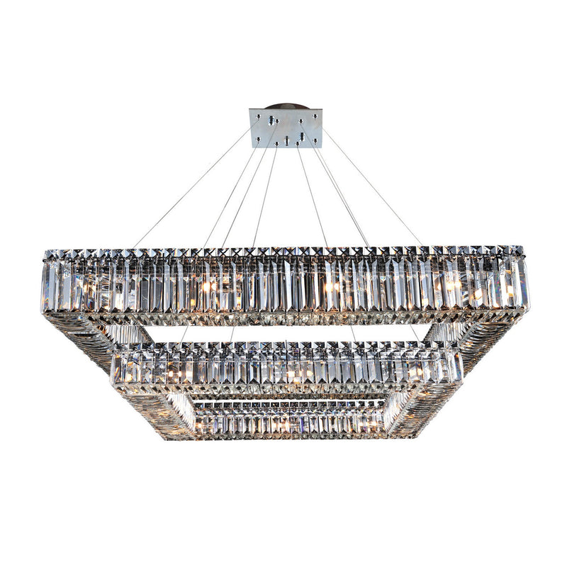 Allegri - 11781-010-FR001 - 28 Light Pendant - Quadro - Chrome
