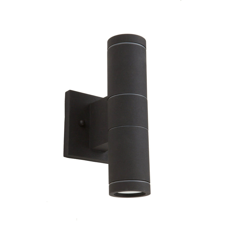 Artcraft - AC8002BK - Two Light Outdoor Wall Mount - Nuevo - Black