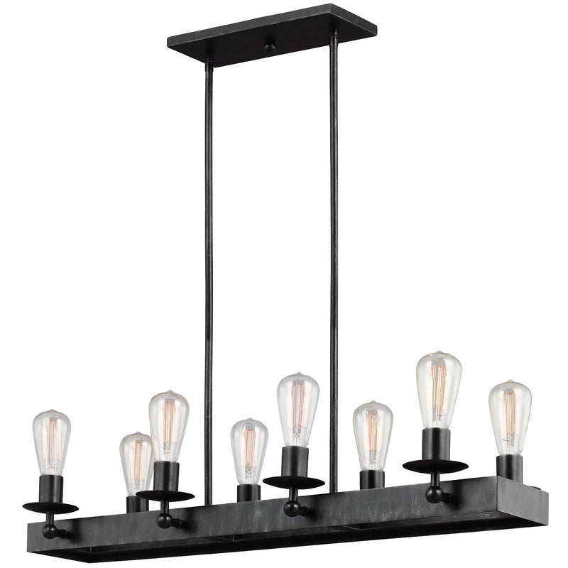Generation Lighting - 3110208-846 - Eight Light Island Chandelier - Ravenwood Manor - Stardust