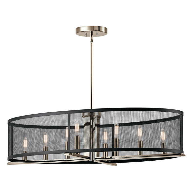 Kichler - 43712PN - Eight Light Chandelier - Titus - Polished Nickel