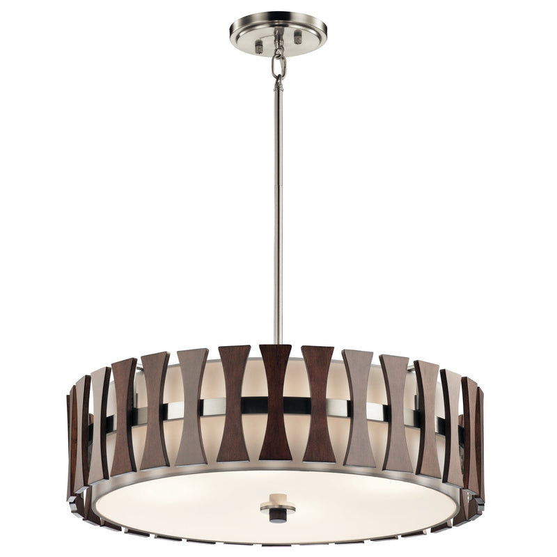 Kichler - 43753AUB - Four Light Pendant/Semi Flush - Cirus - Auburn Stained