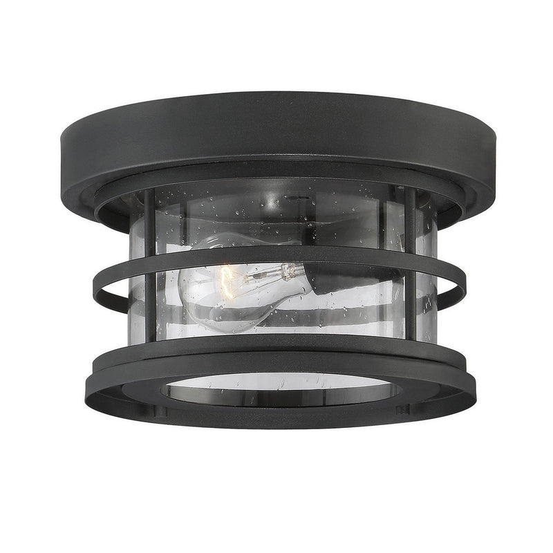Savoy House - 5-369-10-BK - One Light Flush Mount - Barrett - Black