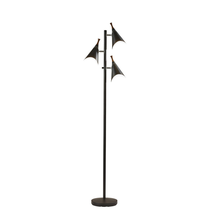 Adesso Home - 3236-01 - Three Light Tree Lamp - Draper - Metal