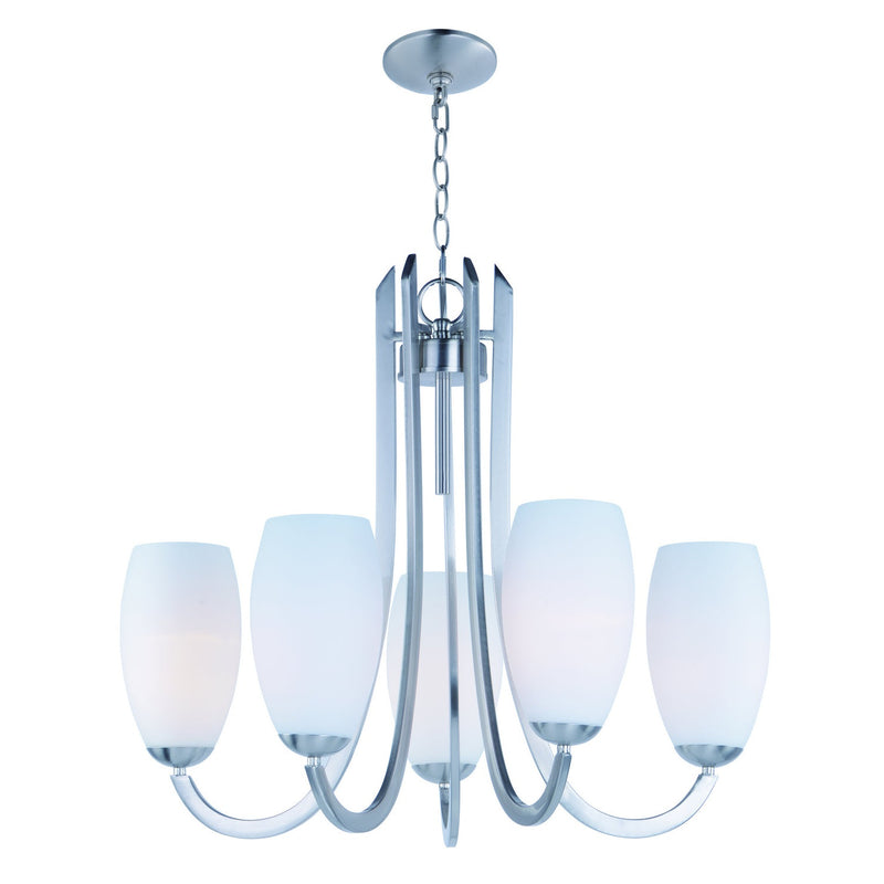 Maxim - 21655SWSN - Five Light Chandelier - Taylor - Satin Nickel