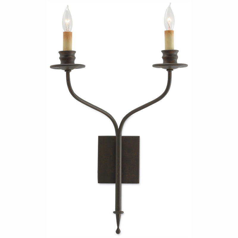 Currey and Company - 5000-0038 - Two Light Wall Sconce - Highlight Bronze Wall Sconce - Bronze Gold
