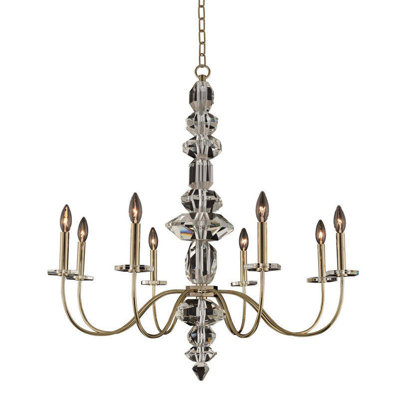 Allegri - 031251-041-FR001 - Eight Light Chandelier - Bolivar - Champagne Gold