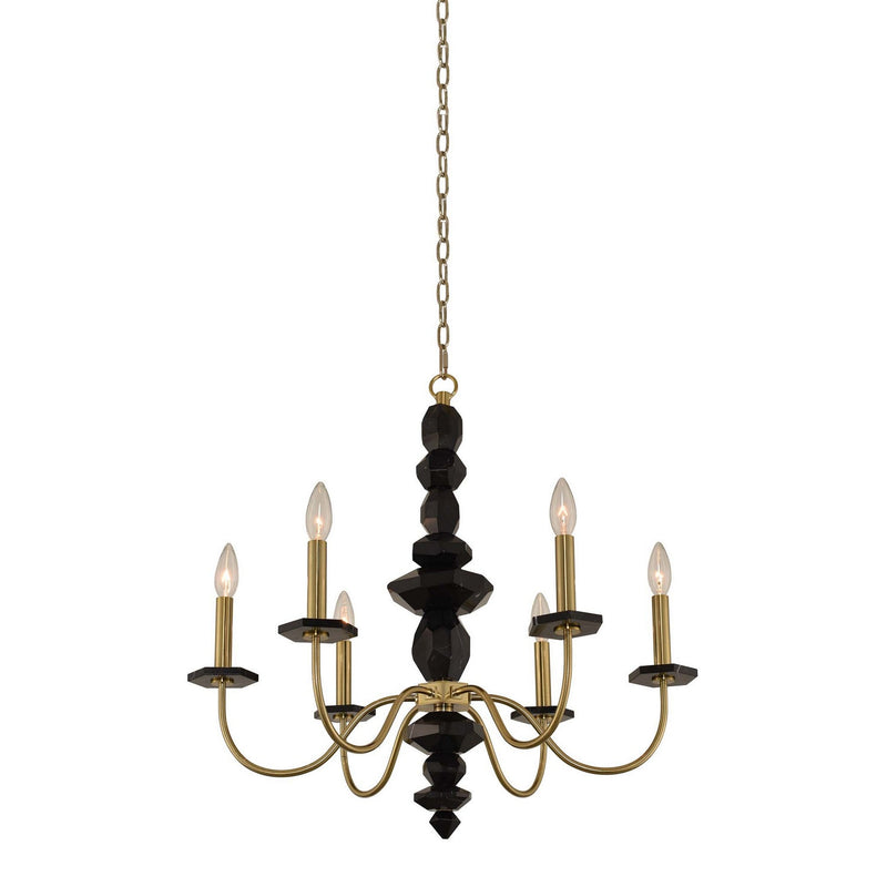Allegri - 031550-039 - Six Light Chandelier - Piedra - Brushed Brass