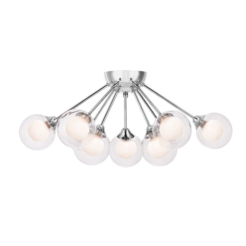 Quoizel - PCSB1722C - Nine Light Semi Flush Mount - Spellbound - Polished Chrome