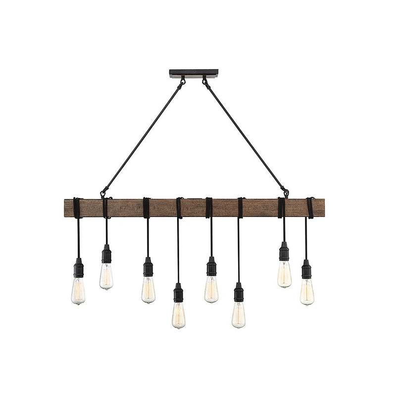 Savoy House - 1-990-8-41 - Eight Light Linear Chandelier - Burgess - Durango