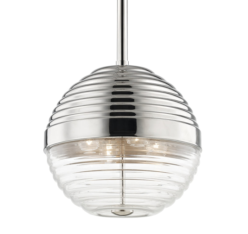 Hudson Valley - 1214-PN - Four Light Pendant - Easton - Polished Nickel