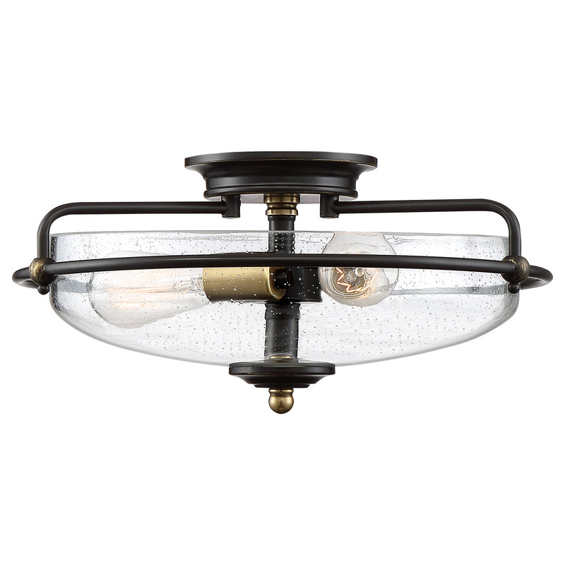 Quoizel - GFC1617PN - Three Light Flush Mount - Griffin - Palladian Bronze