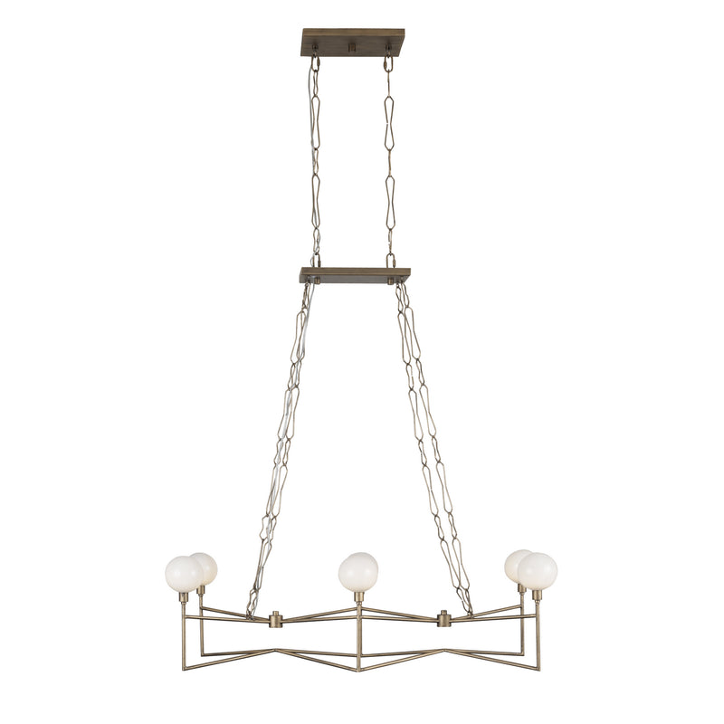 Varaluz - 314N06HG - Six Light Linear Pendant - Bodie - Havana Gold