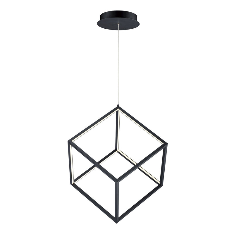 ET2 - E30582-BK - LED Pendant - 4 Square - Black