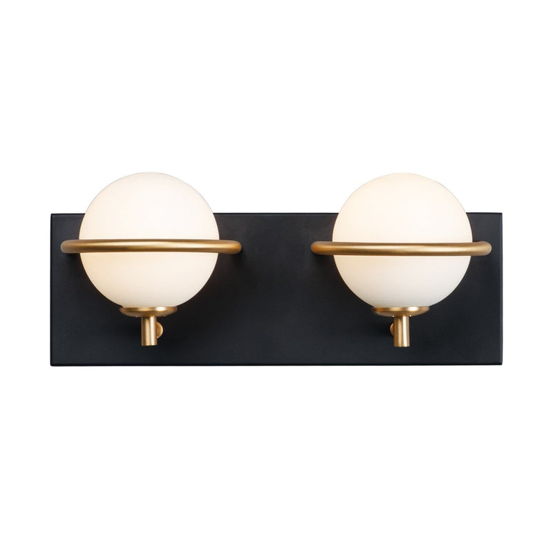 Maxim - 21602SWBKGLD - LED Bath Vanity - Revolve - Black / Gold