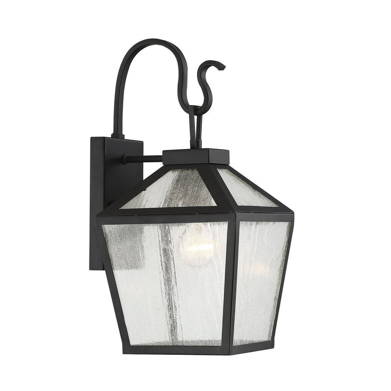 Savoy House - 5-100-BK - One Light Wall Mount - Woodstock - Black