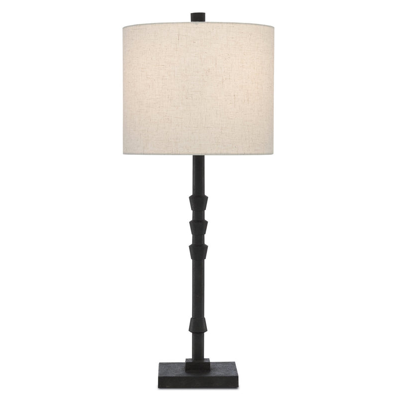 Currey and Company - 6000-0344 - One Light Table Lamp - Lohn Collection - Molé Black