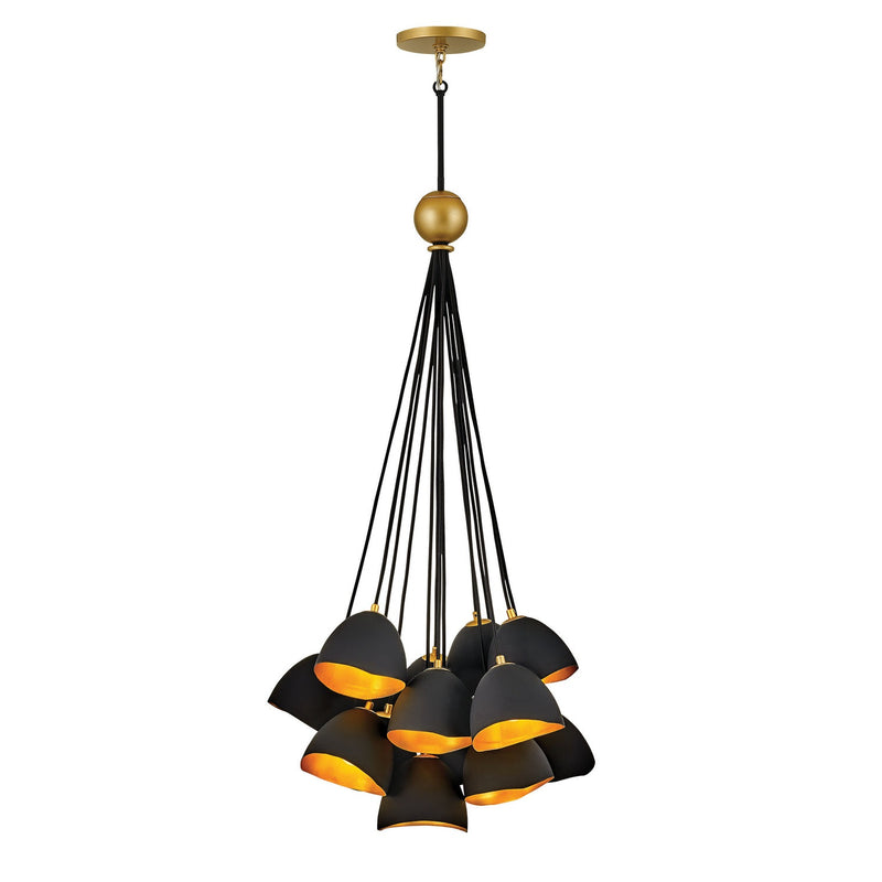 Hinkley - 35906SHB - LED Chandelier - Nula - Shell Black