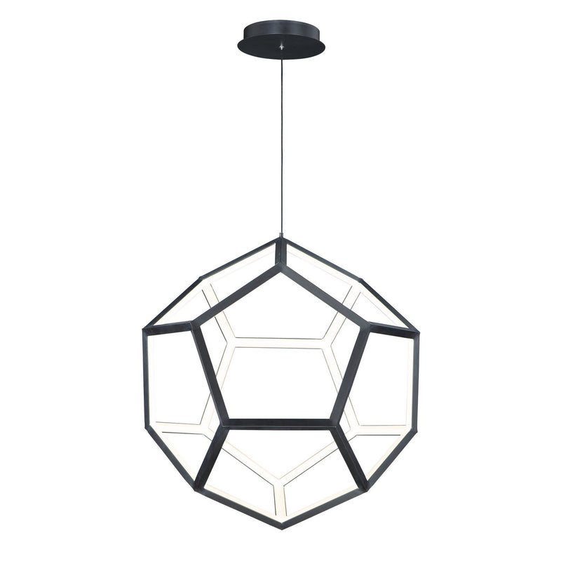 ET2 - E25104-BK - LED Pendant - Penta - Black